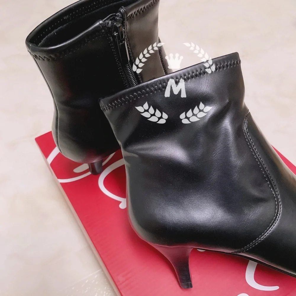 IMPO WOMEN NIXXIE BOOTIE BLACK FAUX LEATHER